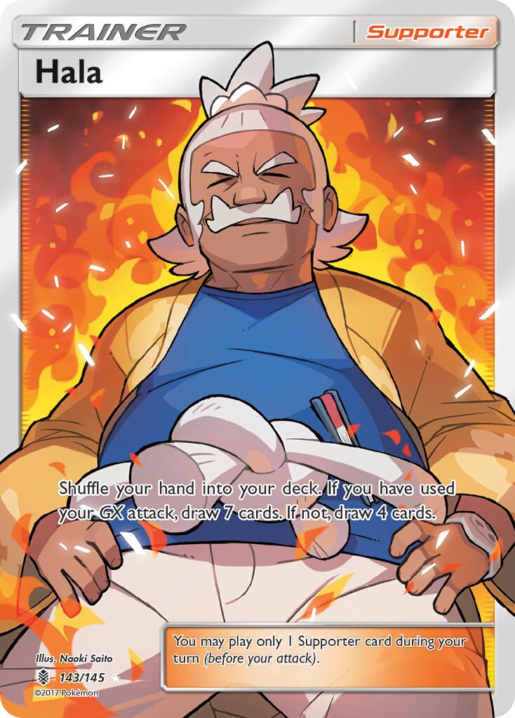 Hala 143/168 — Guardians Rising (English Pokémon TCG card)