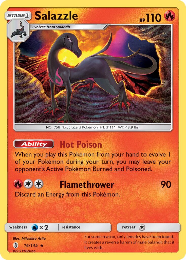 Salazzle 016/168 — Guardians Rising (English Pokémon TCG card)