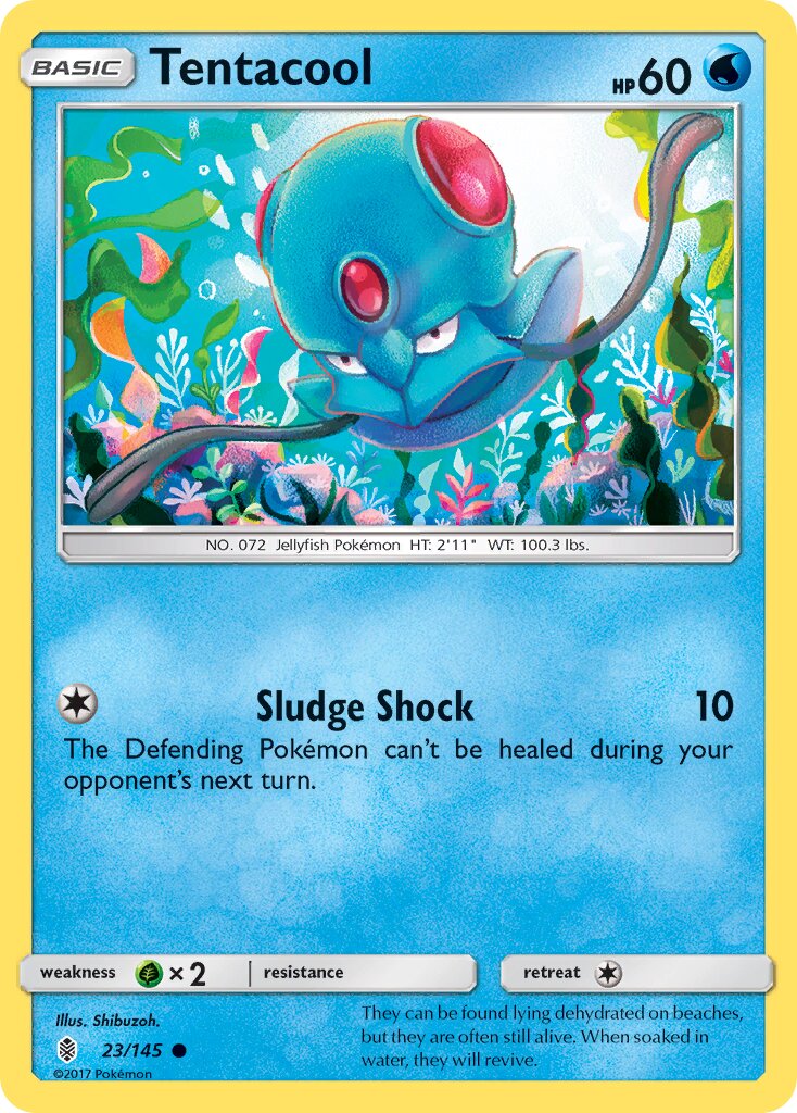 Tentacool 023/168 — Guardians Rising (English Pokémon TCG card)