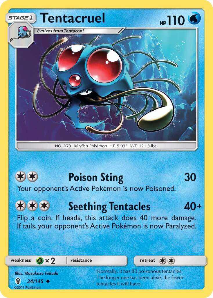 Tentacruel 024/168 — Guardians Rising (English Pokémon TCG card)
