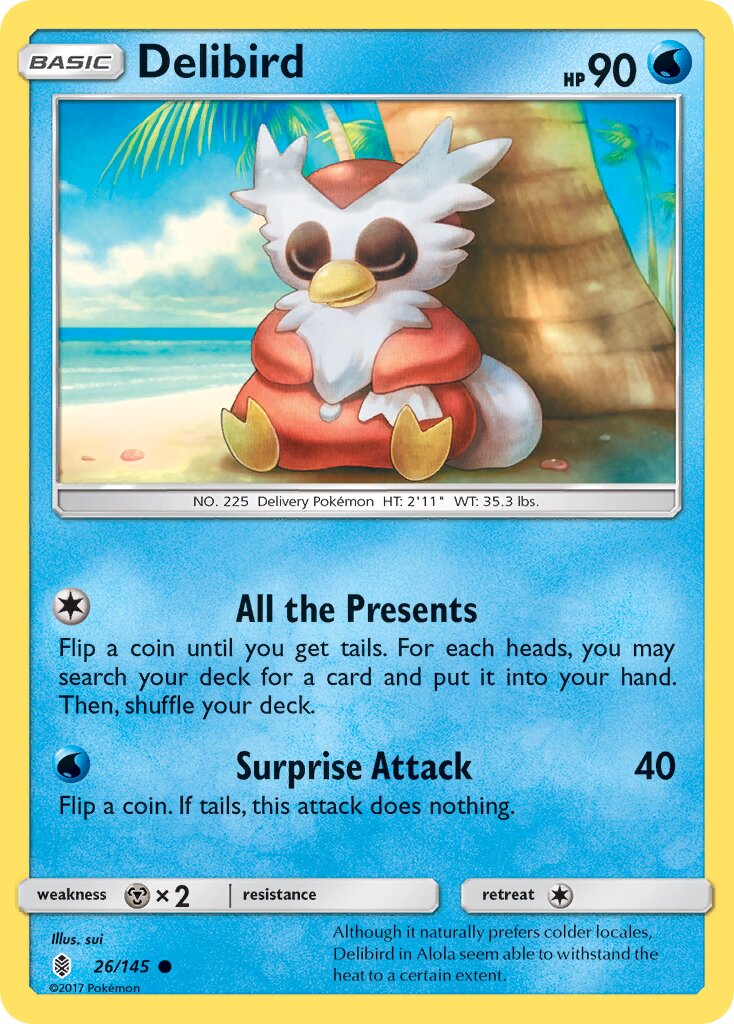 Delibird 026/168 — Guardians Rising (English Pokémon TCG card)