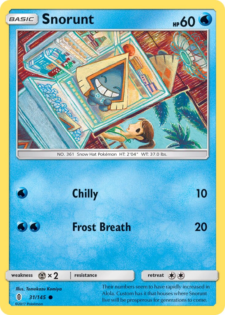 Snorunt 031/168 — Guardians Rising (English Pokémon TCG card)