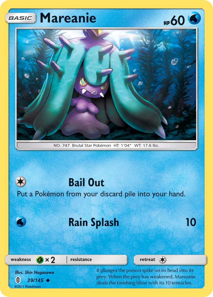 Mareanie 039/168 — Guardians Rising (English Pokémon TCG card)