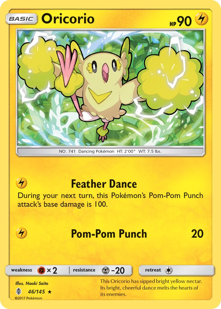 Oricorio 046/168 — Guardians Rising (English Pokémon TCG card)