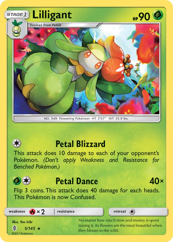Lilligant 005/168 — Guardians Rising (English Pokémon TCG card)