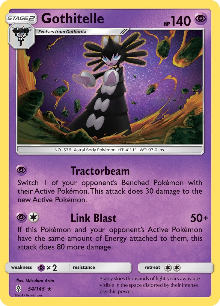 Gothitelle 054/168 — Guardians Rising (English Pokémon TCG card)