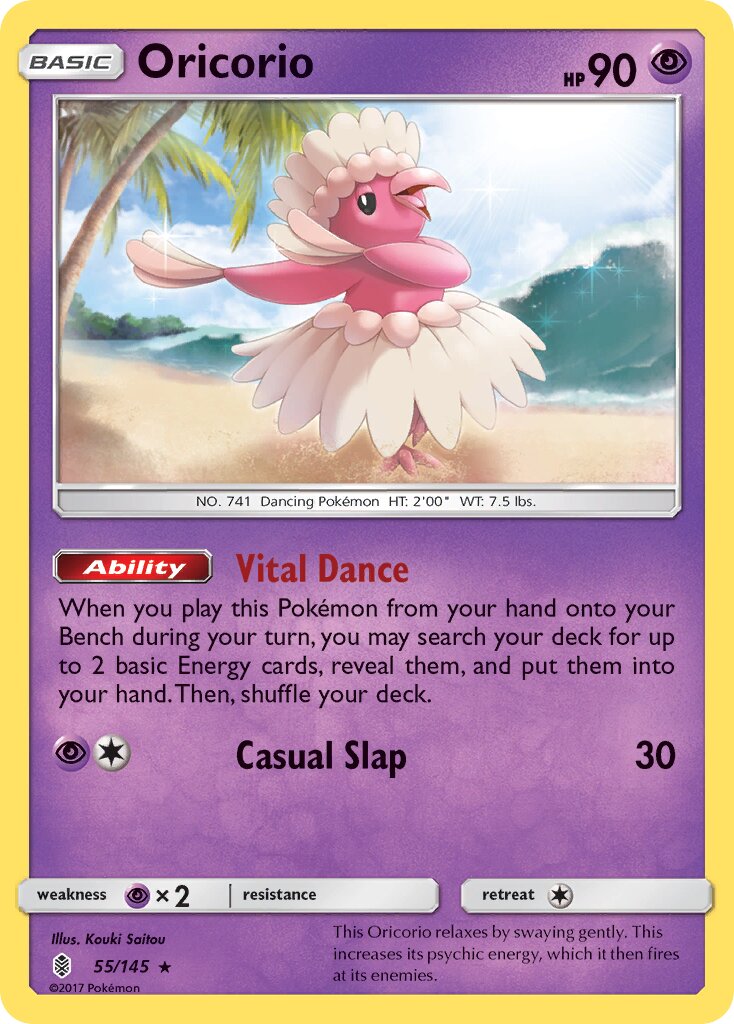 Oricorio 055/168 — Guardians Rising (English Pokémon TCG card)