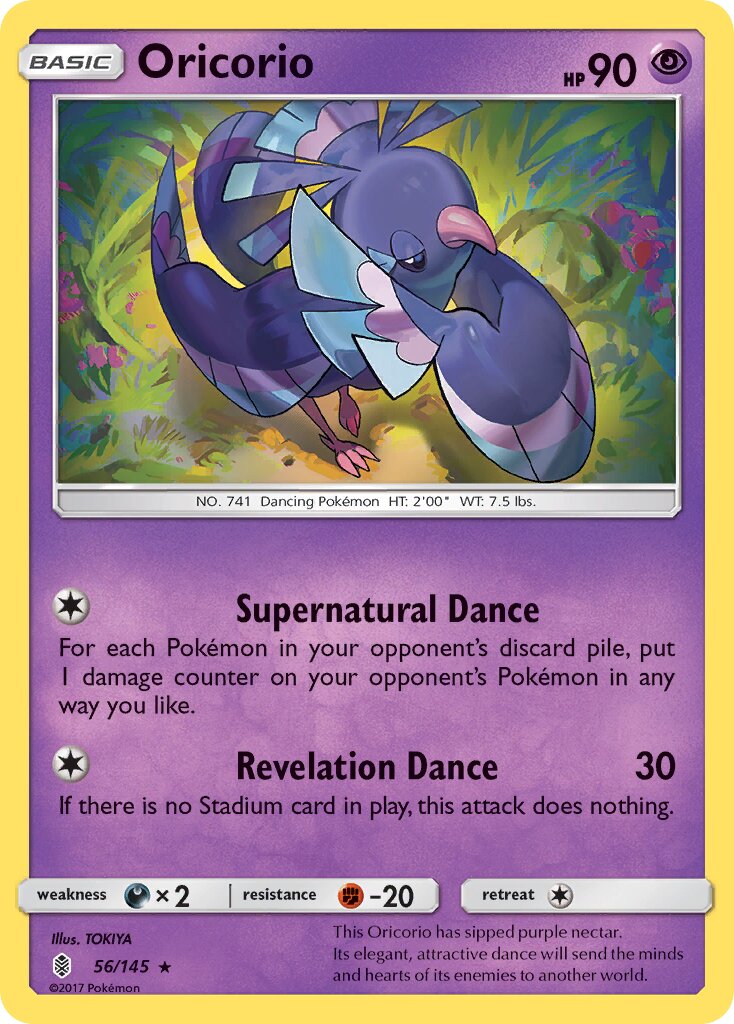 Oricorio 056/168 — Guardians Rising (English Pokémon TCG card)