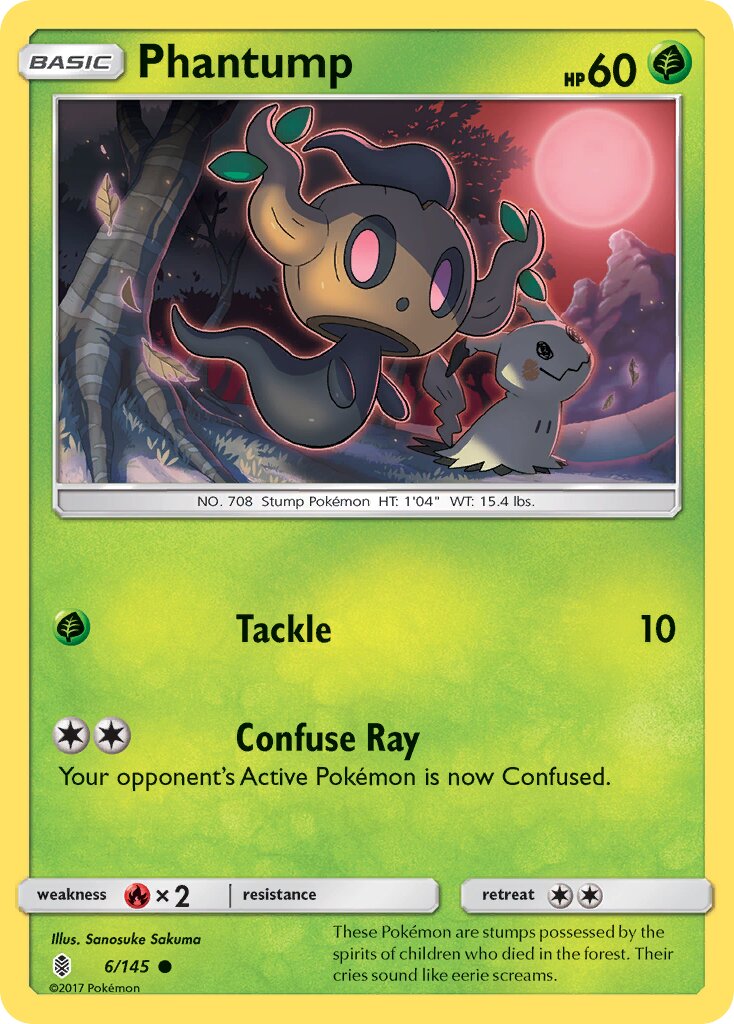 Phantump 006/168 — Guardians Rising (English Pokémon TCG card)