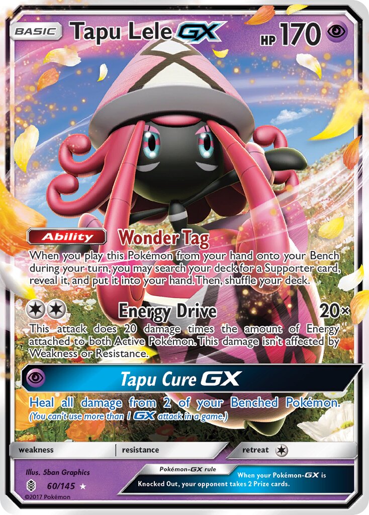 Tapu Lele-GX 060/168 — Guardians Rising (English Pokémon TCG card)