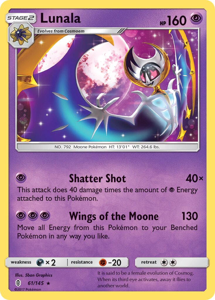 Lunala 061/168 — Guardians Rising (English Pokémon TCG card)