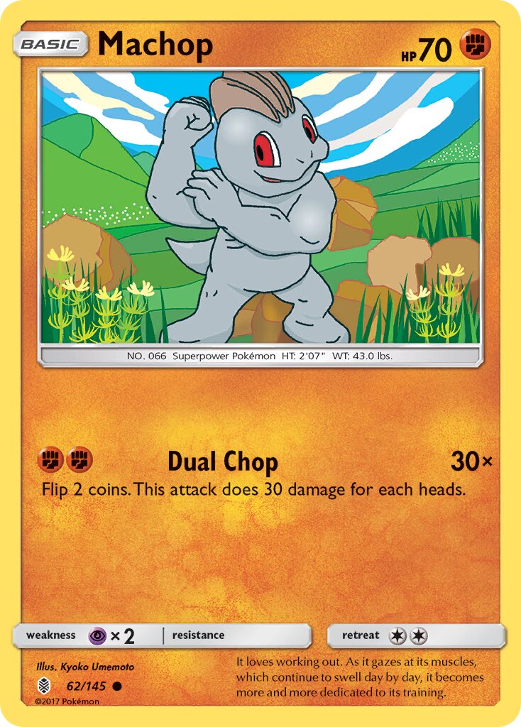 Machop 062/168 — Guardians Rising (English Pokémon TCG card)