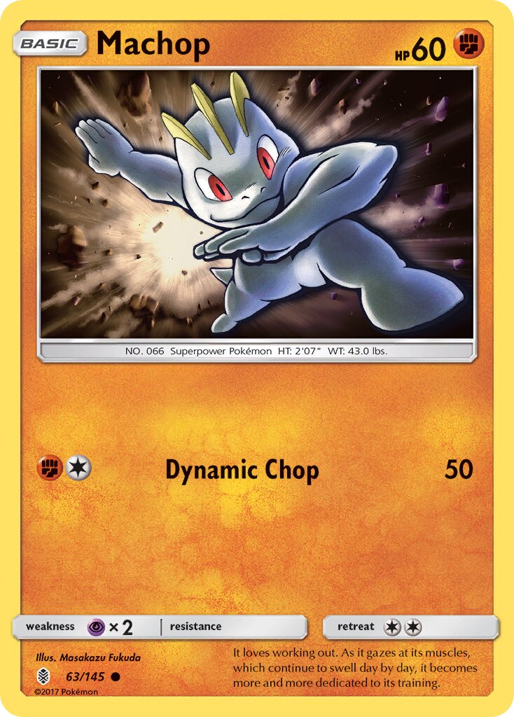 Machop 063/168 — Guardians Rising (English Pokémon TCG card)