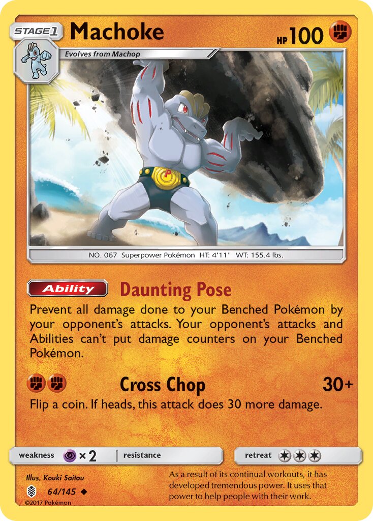 Machoke 064/168 — Guardians Rising (English Pokémon TCG card)