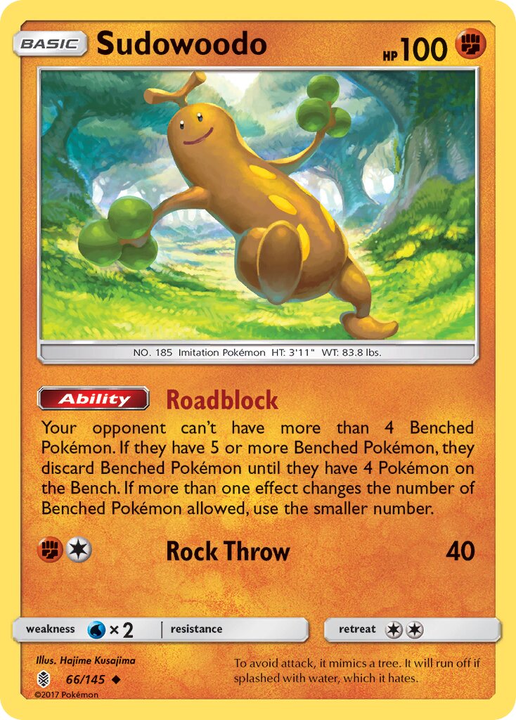 Sudowoodo 066/168 — Guardians Rising (English Pokémon TCG card)