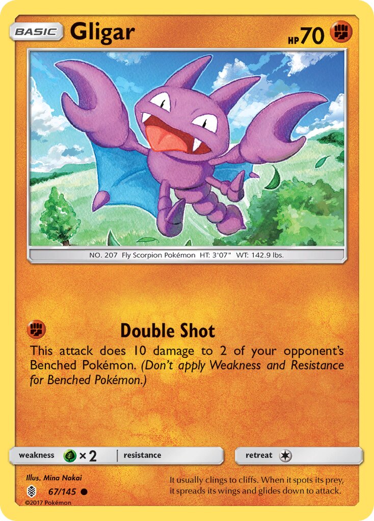 Gligar 067/168 — Guardians Rising (English Pokémon TCG card)