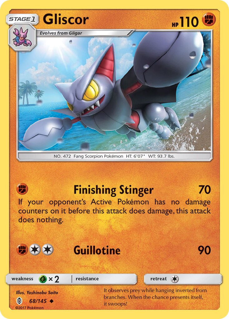 Gliscor 068/168 — Guardians Rising (English Pokémon TCG card)