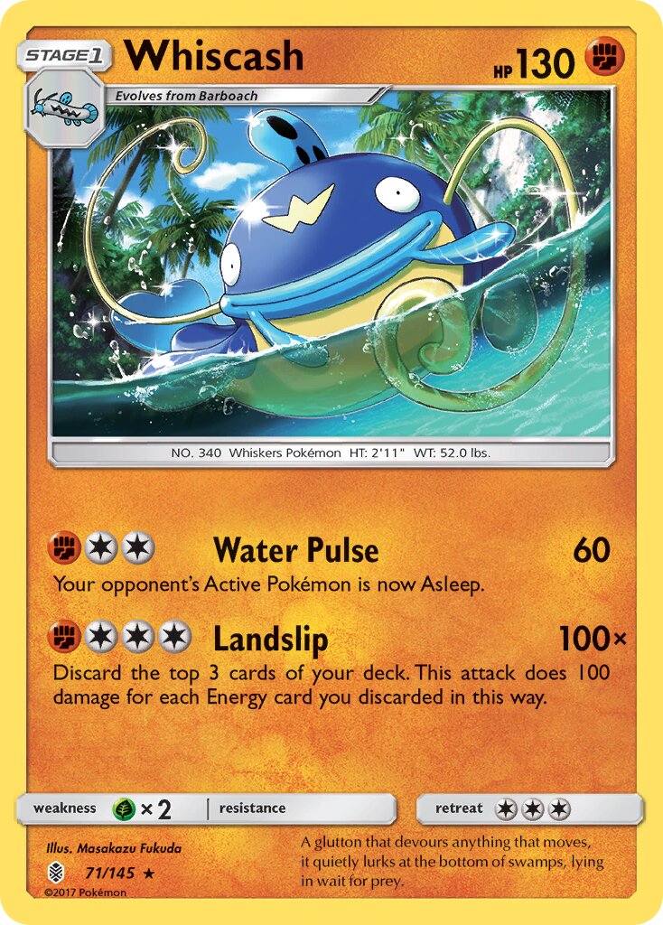 Whiscash 071/168 — Guardians Rising (English Pokémon TCG card)