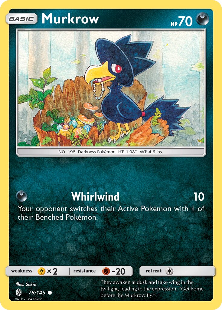 Murkrow 078/168 — Guardians Rising (English Pokémon TCG card)