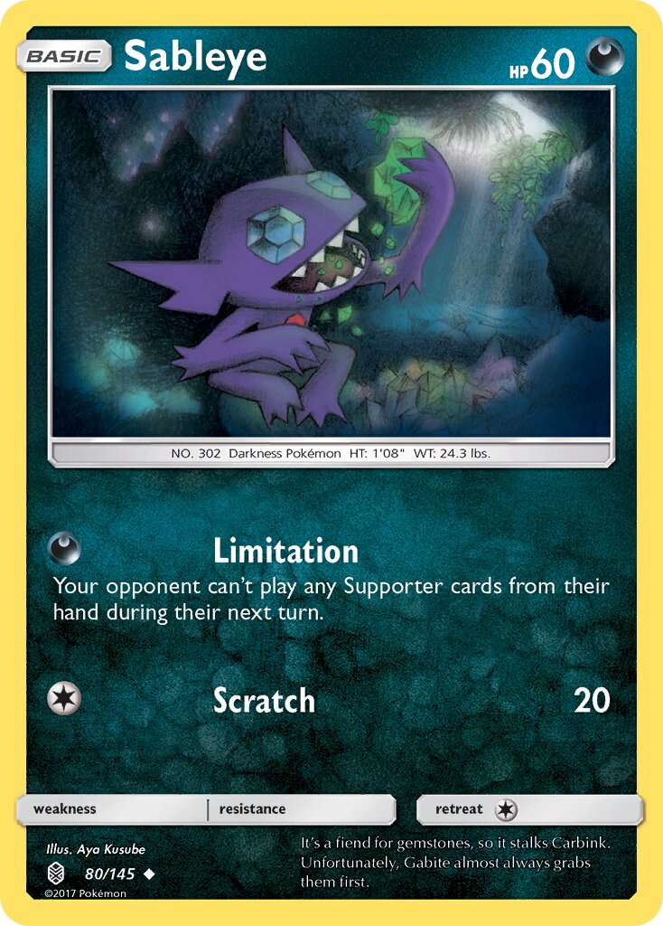 Sableye 080/168 — Guardians Rising (English Pokémon TCG card)