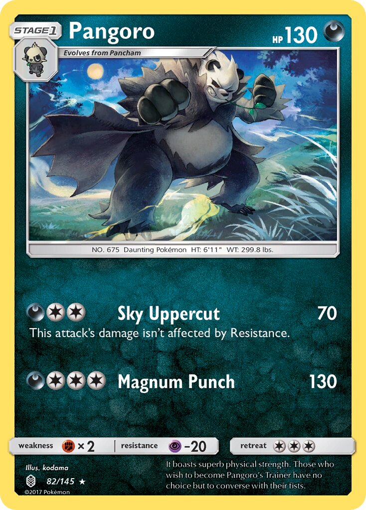 Pangoro 082/168 — Guardians Rising (English Pokémon TCG card)