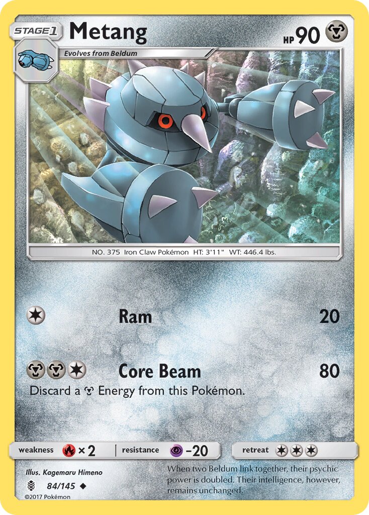 Metang 084/168 — Guardians Rising (English Pokémon TCG card)