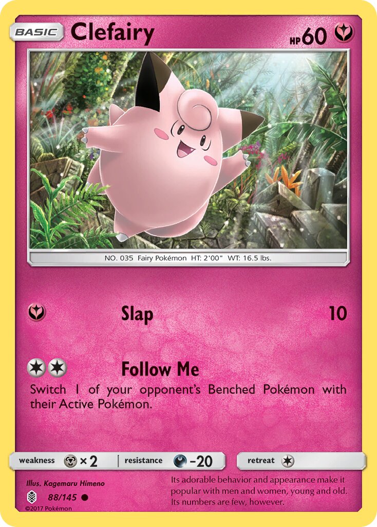 Clefairy 088/168 — Guardians Rising (English Pokémon TCG card)