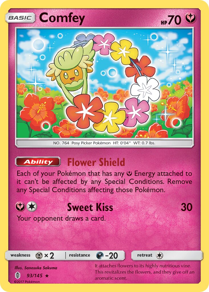 Comfey 093/168 — Guardians Rising (English Pokémon TCG card)