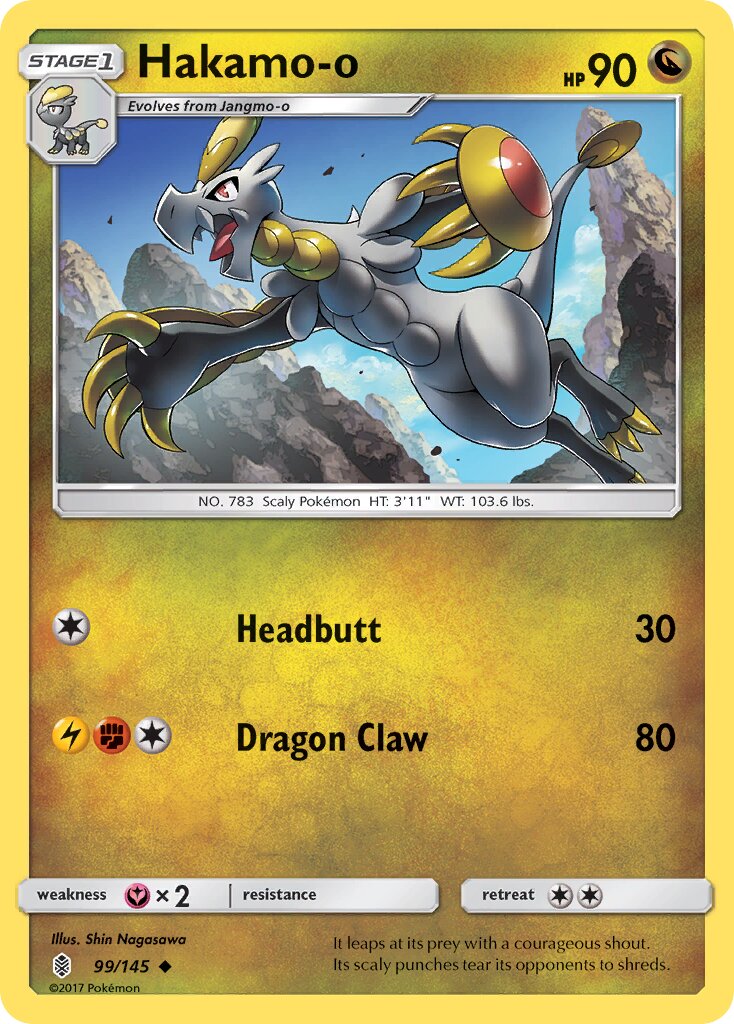 Hakamo-o 099/168 — Guardians Rising (English Pokémon TCG card)