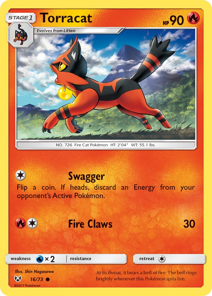 Torracat 016/78 — Shining Legends (English Pokémon TCG card)