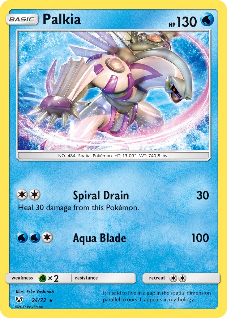 Palkia 024/78 — Shining Legends (English Pokémon TCG card)