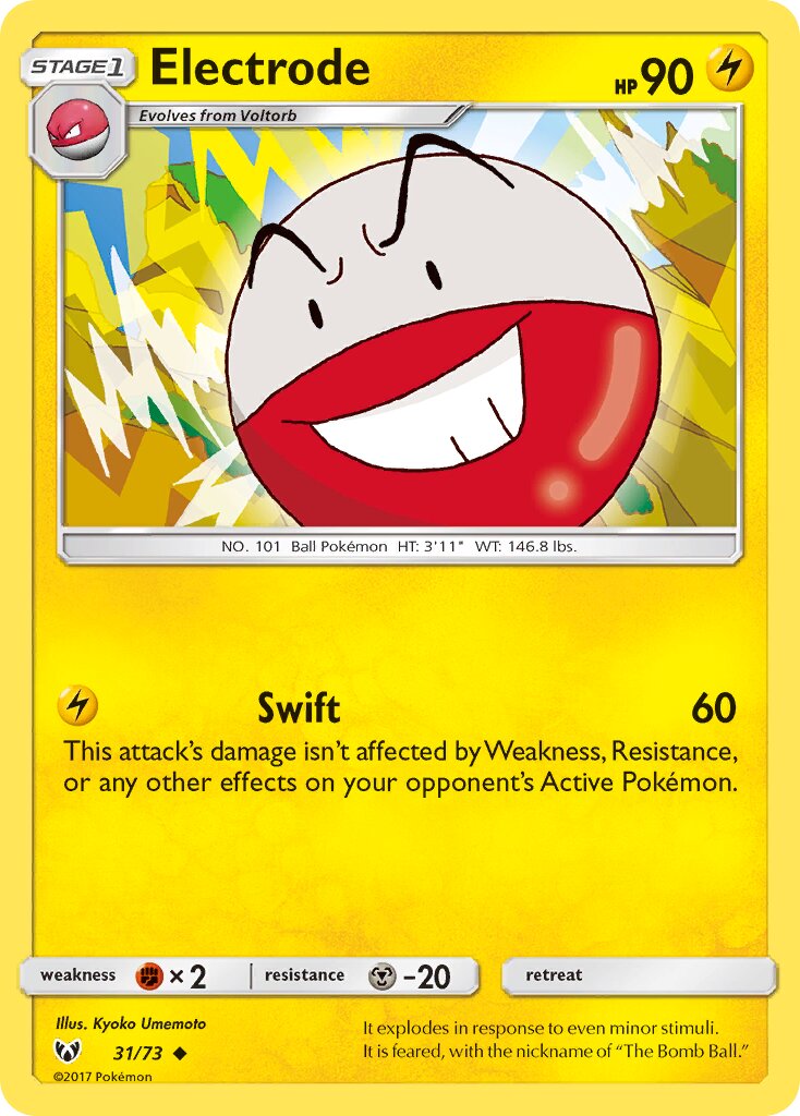Electrode 031/78 — Shining Legends (English Pokémon TCG card)