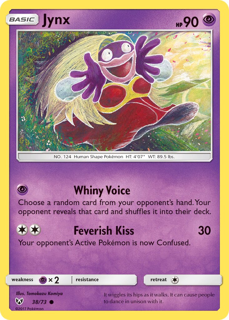 Jynx 038/78 — Shining Legends (English Pokémon TCG card)