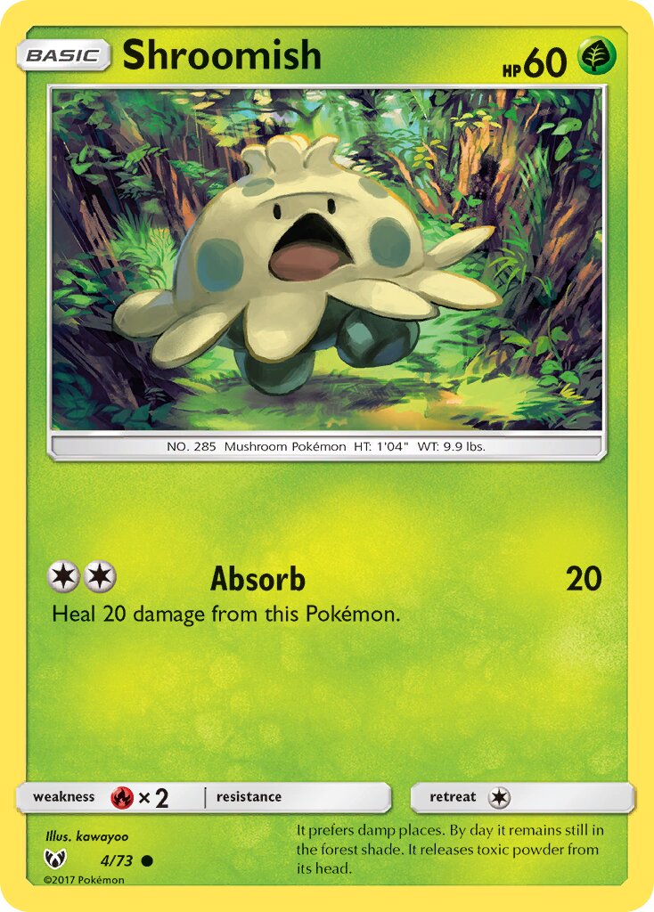 Shroomish 004/78 — Shining Legends (English Pokémon TCG card)