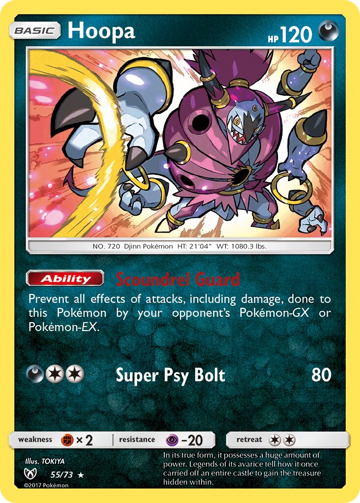 Hoopa 055/78 — Shining Legends (English Pokémon TCG card)