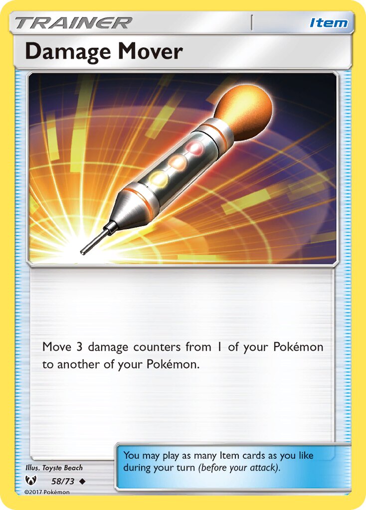 Damage Mover 058/78 — Shining Legends (English Pokémon TCG card)