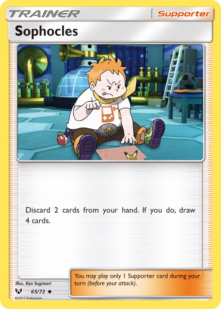 Sophocles 065/78 — Shining Legends (English Pokémon TCG card)