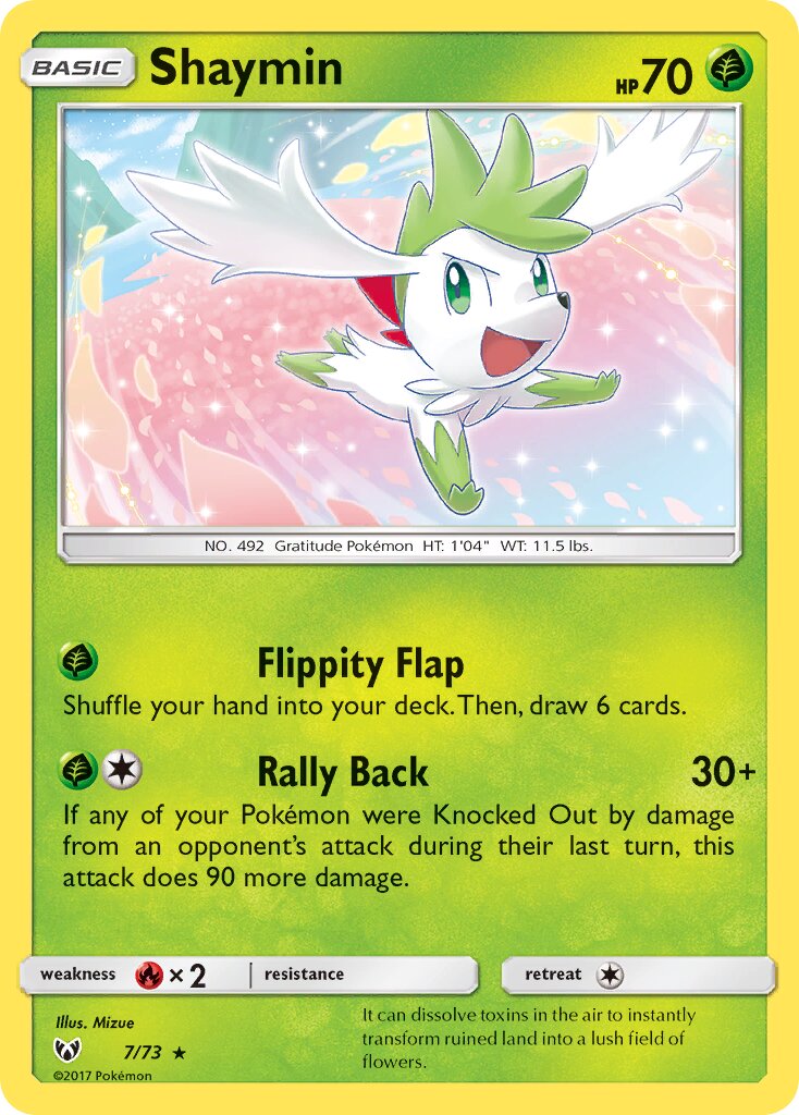 Shaymin 007/78 — Shining Legends (English Pokémon TCG card)
