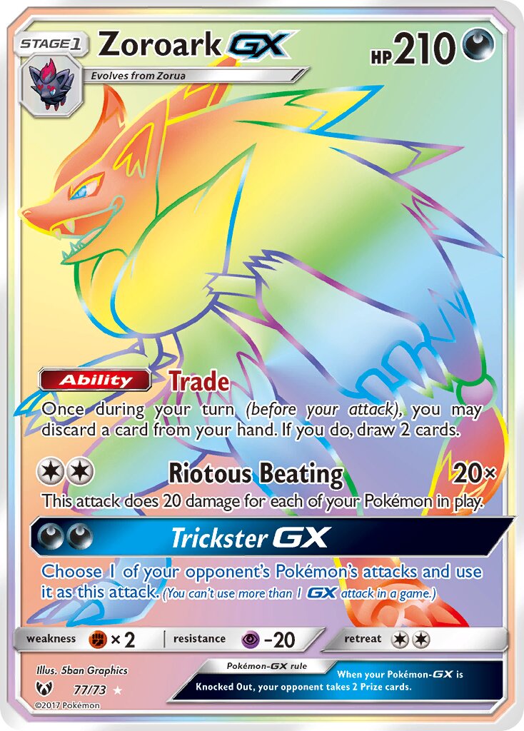 Zoroark-GX 077/78 — Shining Legends (English Pokémon TCG card)