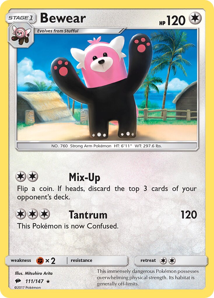 Bewear 111/169 — Burning Shadows (English Pokémon TCG card)