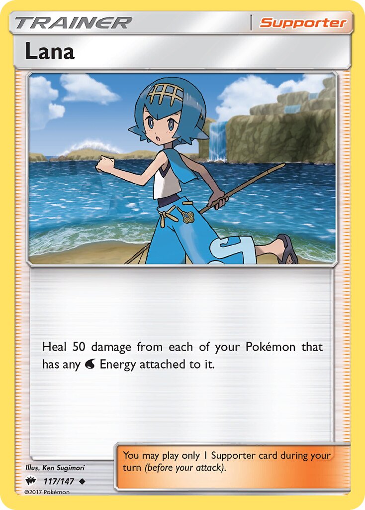 Lana 117/169 — Burning Shadows (English Pokémon TCG card)