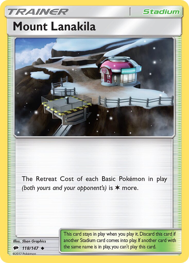 Mount Lanakila 118/169 — Burning Shadows (English Pokémon TCG card)