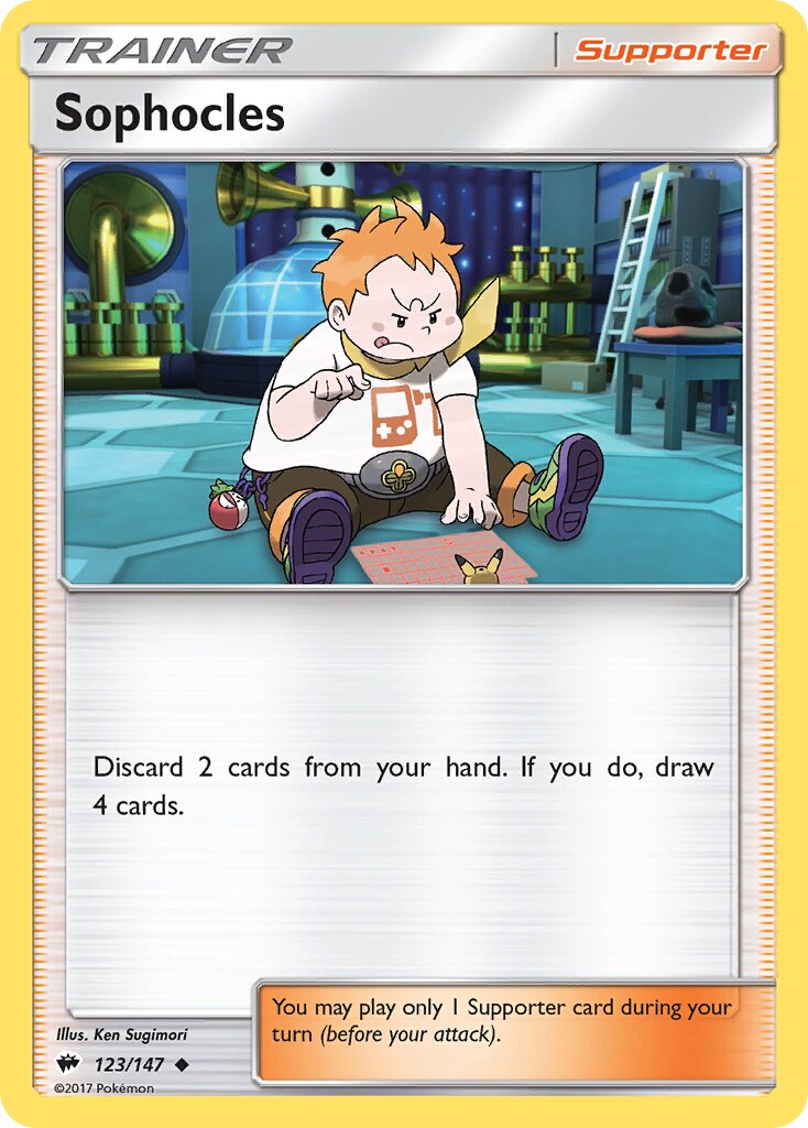 Sophocles 123/169 — Burning Shadows (English Pokémon TCG card)