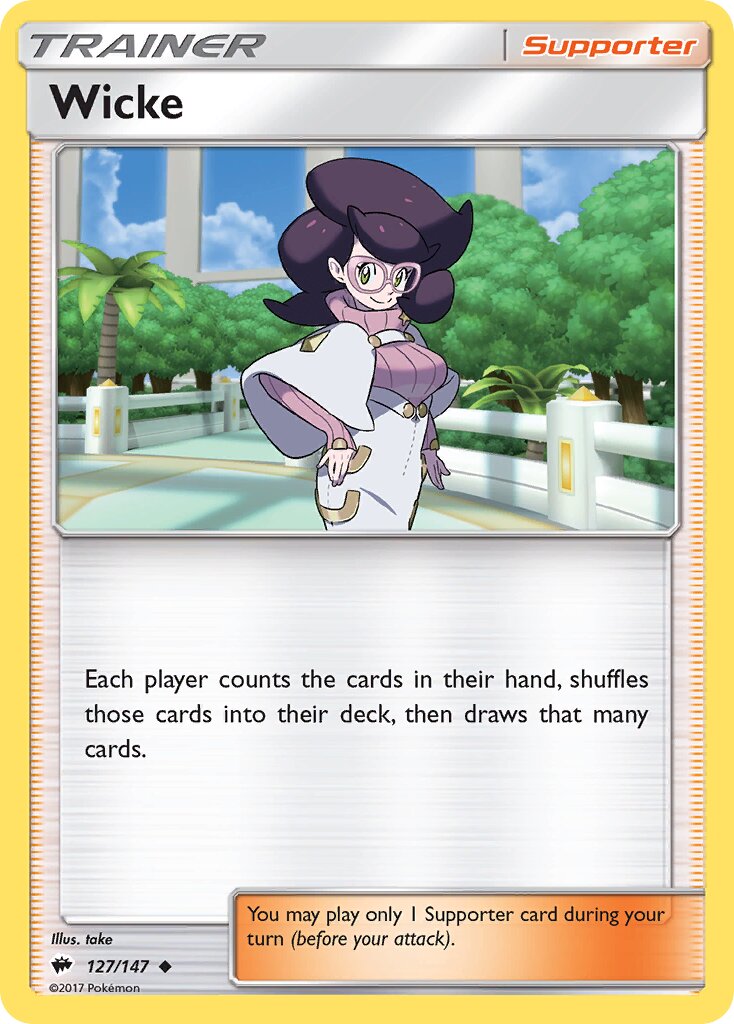 Wicke 127/169 — Burning Shadows (English Pokémon TCG card)