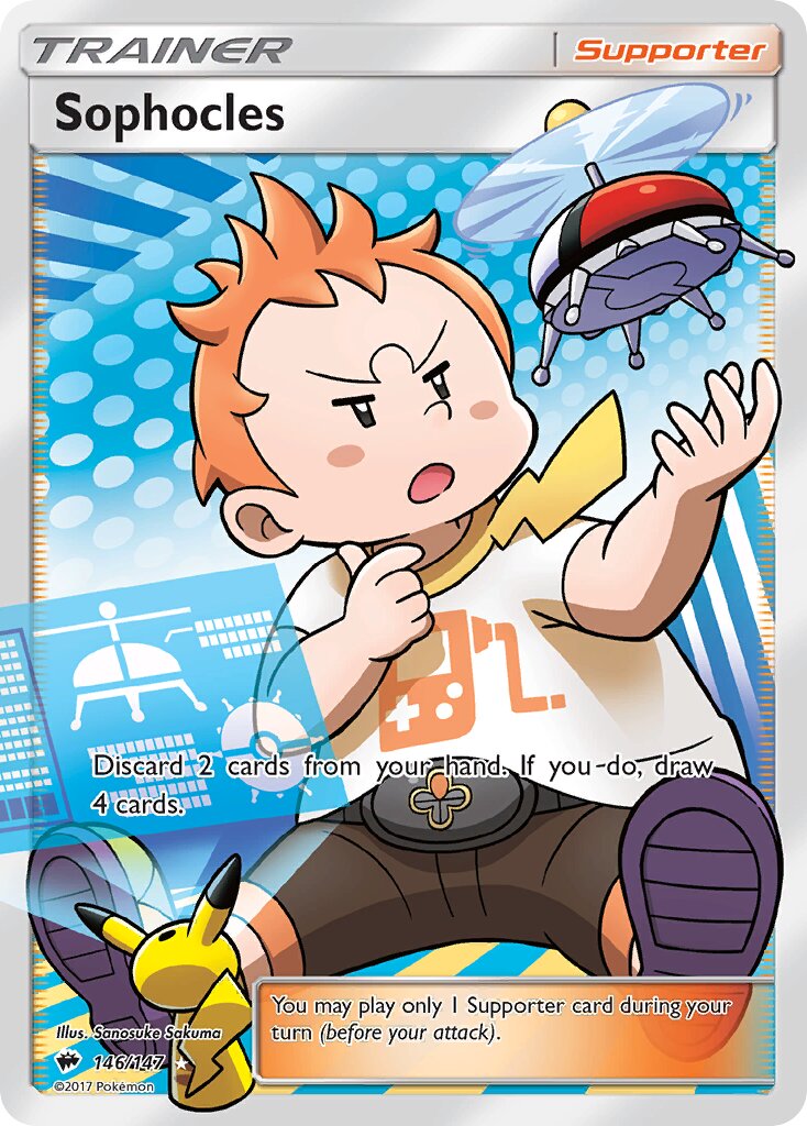 Sophocles 146/169 — Burning Shadows (English Pokémon TCG card)