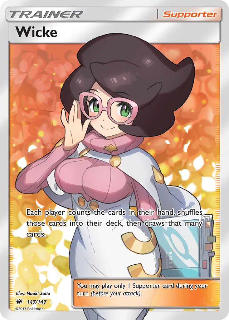 Wicke 147/169 — Burning Shadows (English Pokémon TCG card)