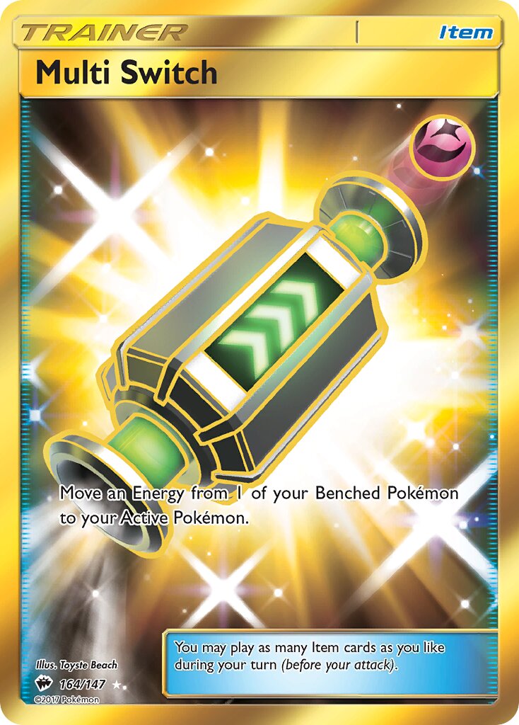 Multi Switch 164/169 — Burning Shadows (English Pokémon TCG card)