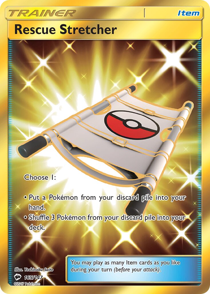 Rescue Stretcher 165/169 — Burning Shadows (English Pokémon TCG card)