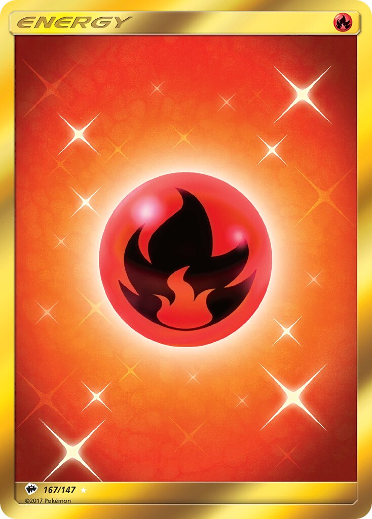 Fire Energy 167/169 — Burning Shadows (English Pokémon TCG card)