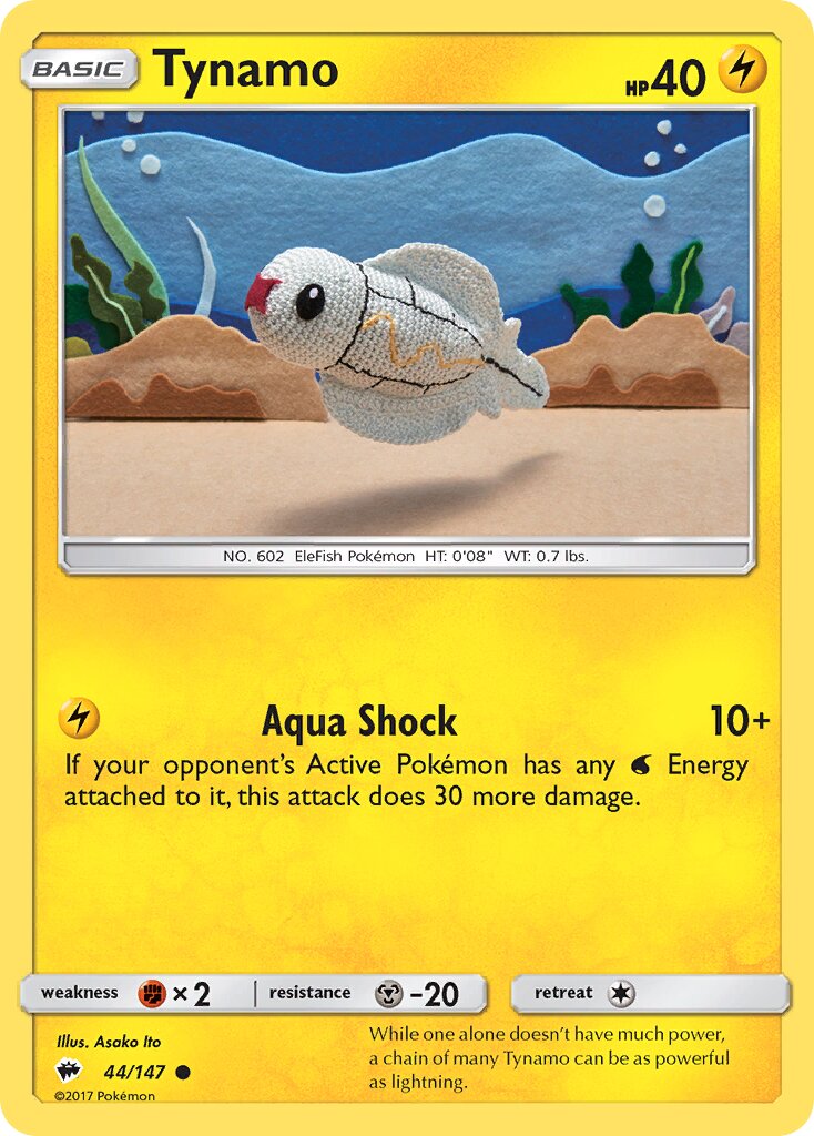 Tynamo 044/169 — Burning Shadows (English Pokémon TCG card)